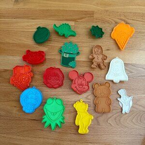 Vintage Hallmark Cookie Cutters including Disney Characters Lot of 13